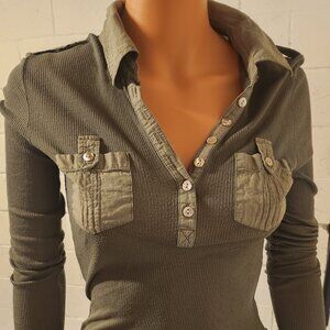 DA-NANG Ribbed Cotton Long Sleeve Shirt